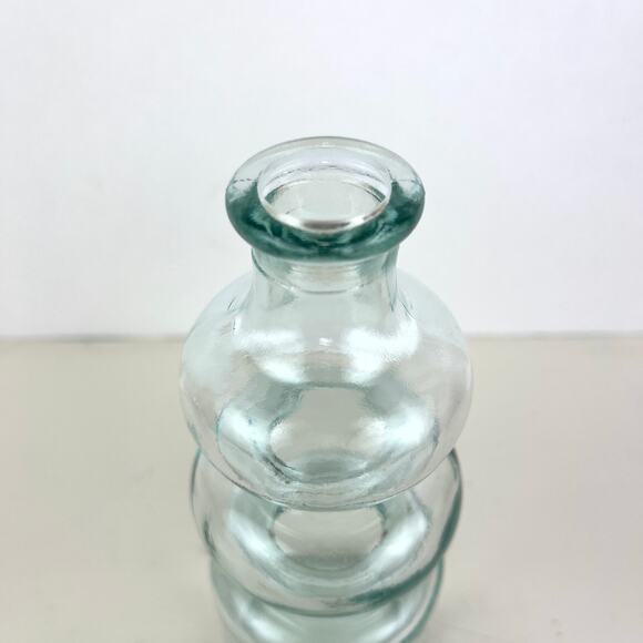 Abstract Glass Bottle Retro Groovy Vase Kitchenware Decor - Picture 2 of 5